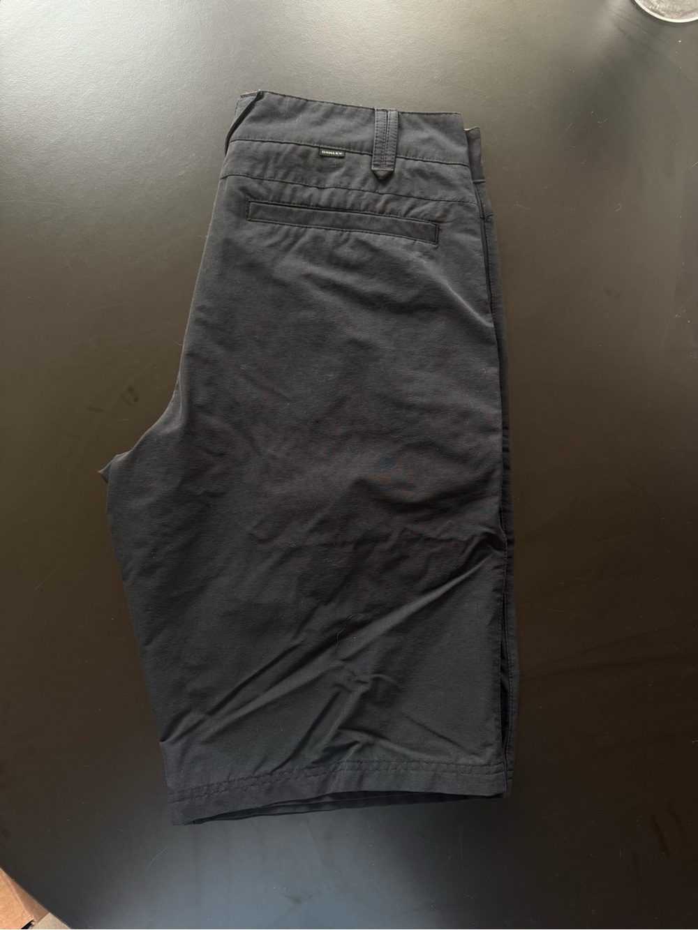 Oakley Men's Black Flat-Front Performance Shorts